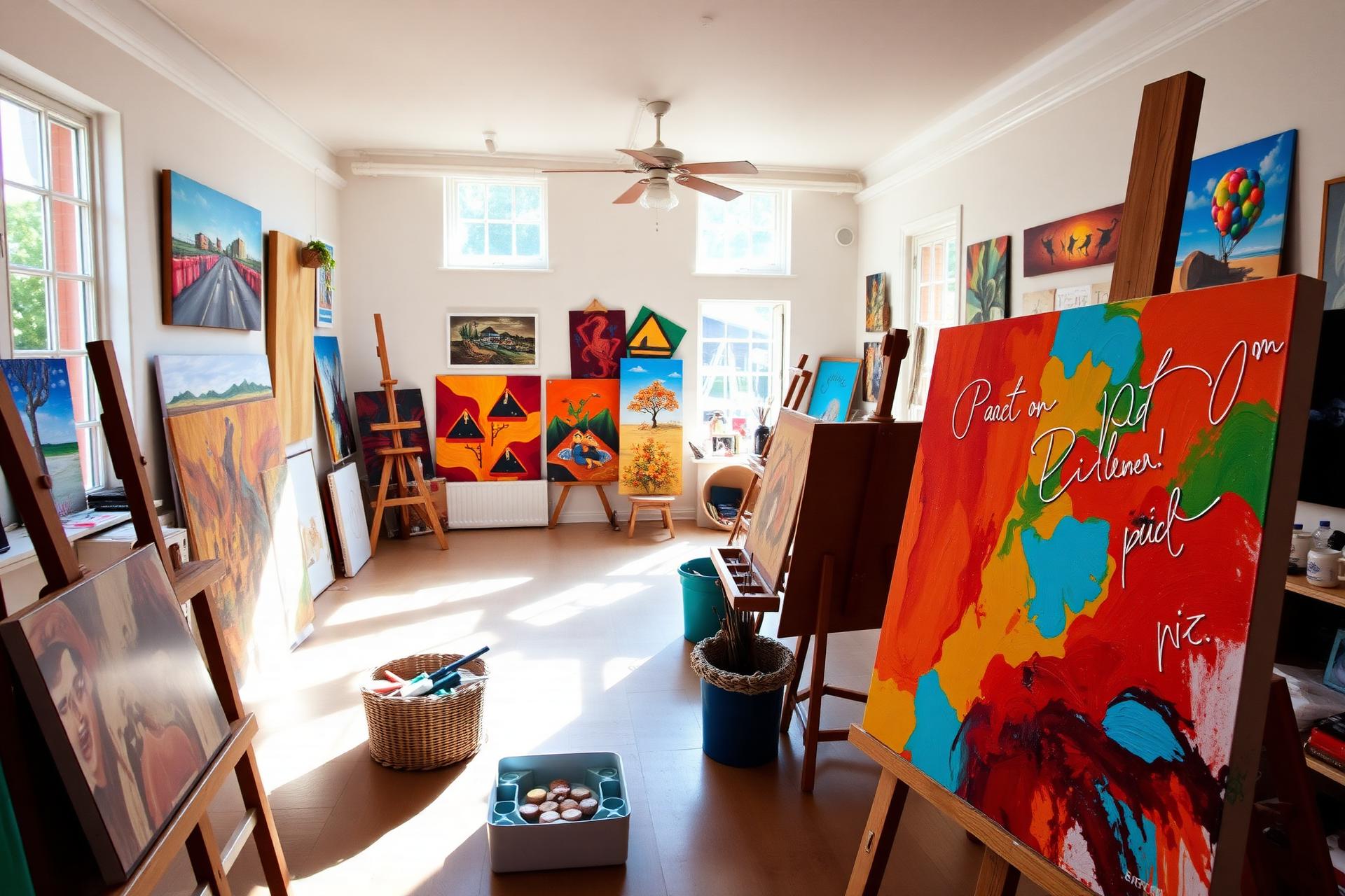 Bright art studio in Plainsboro